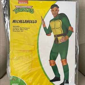 Nickelodeon TMNT Michelangelo Green and Orange Costume